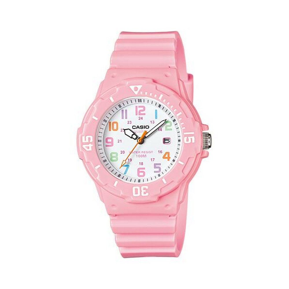 RELOJ CASIO MUJER ANÁLOGO LRW-200H-4B2VDF ROSADO - 1