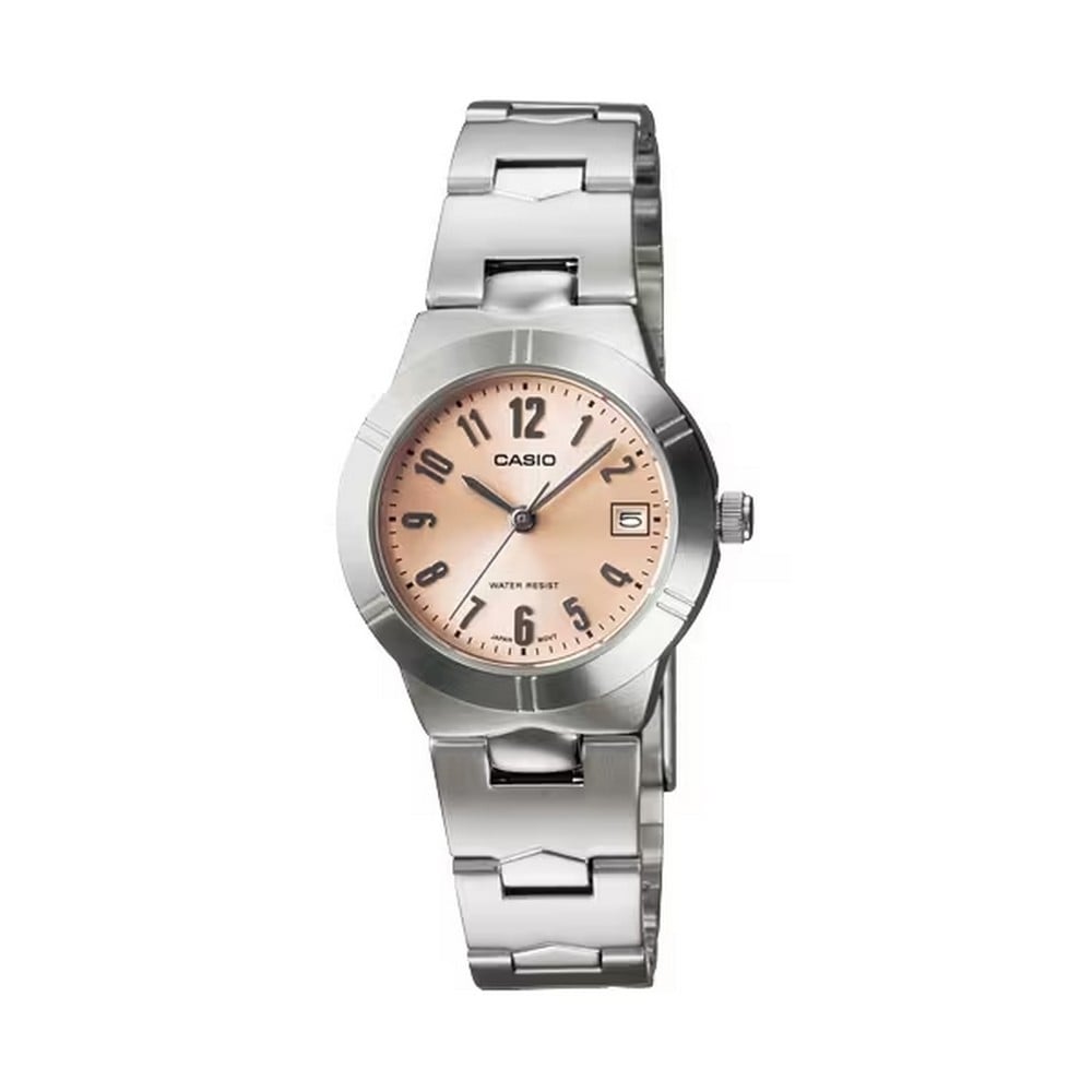 RELOJ CASIO MUJER ANÁLOGO LTP-1241D-4A3DF PLATA - 1