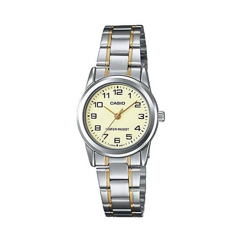 RELOJ CASIO MUJER ANÁLOGO LTP-V001SG-9BUDF PLATA - 1