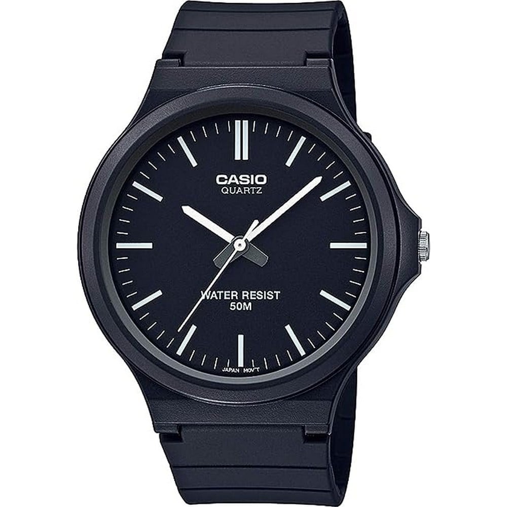 RELOJ CASIO HOMBRE ANÁLOGO MW-240-1EVDF NEGRO - 1