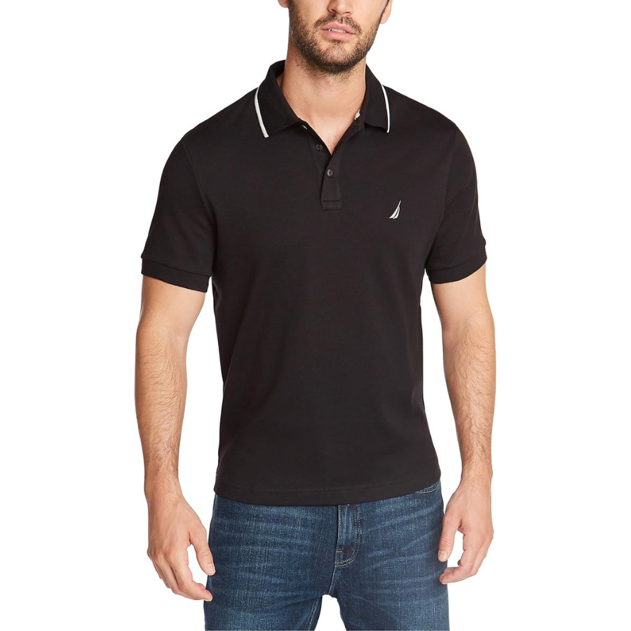 POLO NAUTICA CAMISERO - NEGRO - 1