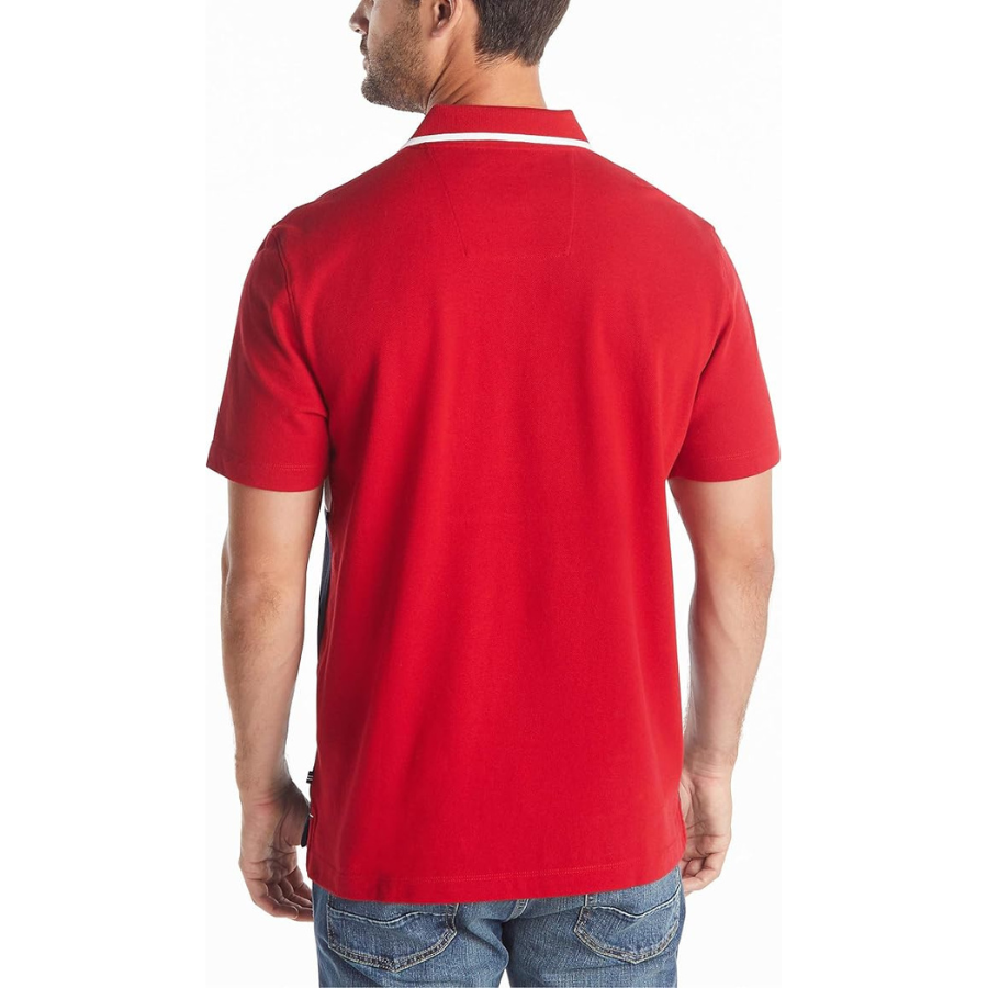 POLO NAUTICA CAMISERO - ROJO/BLANCO/AZUL - 5