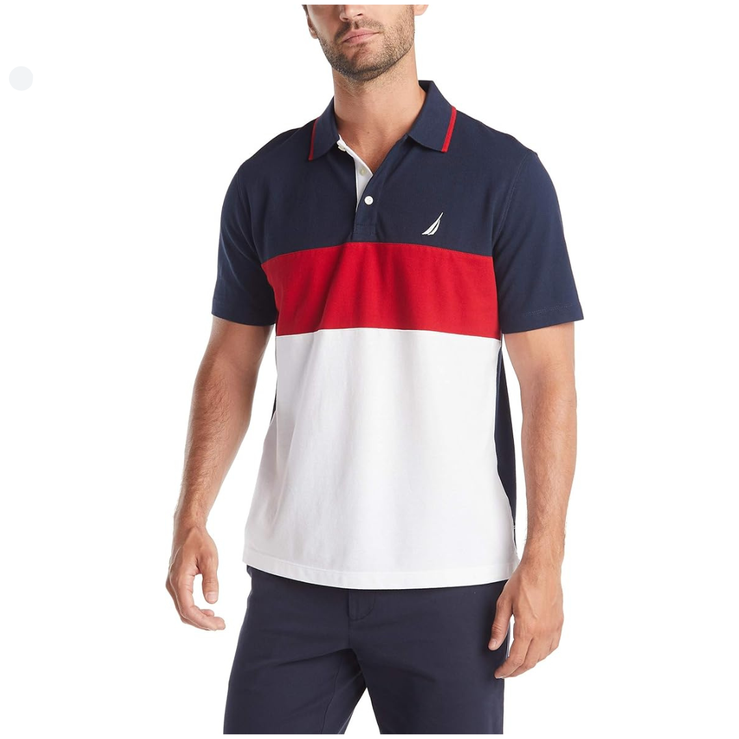 POLO NAUTICA CAMISERO - AZUL/ROJO/BLANCO - 1