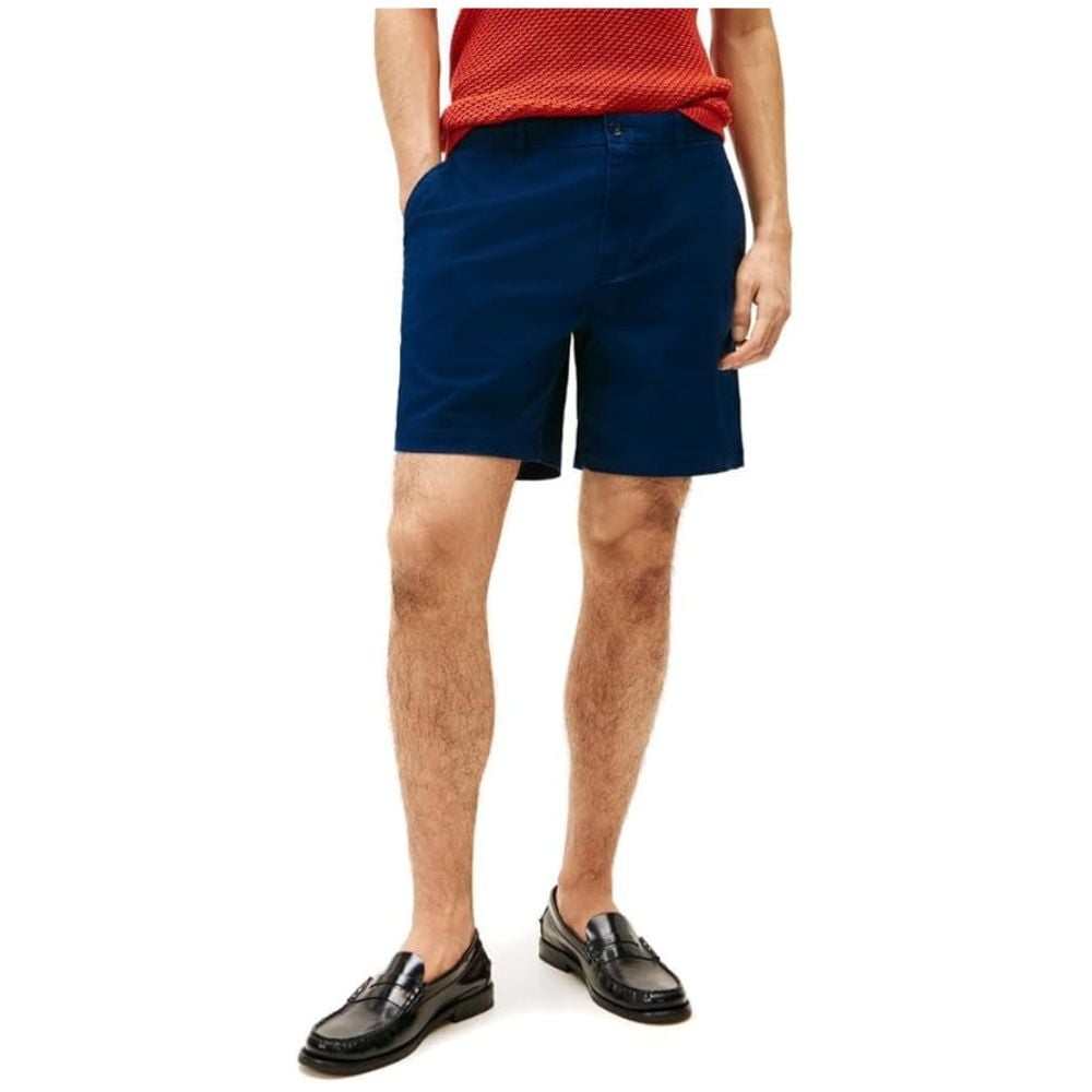 SHORT TOMMY HILFIGER ALGODON REGULAR 7' - AZUL OSCURO - 1