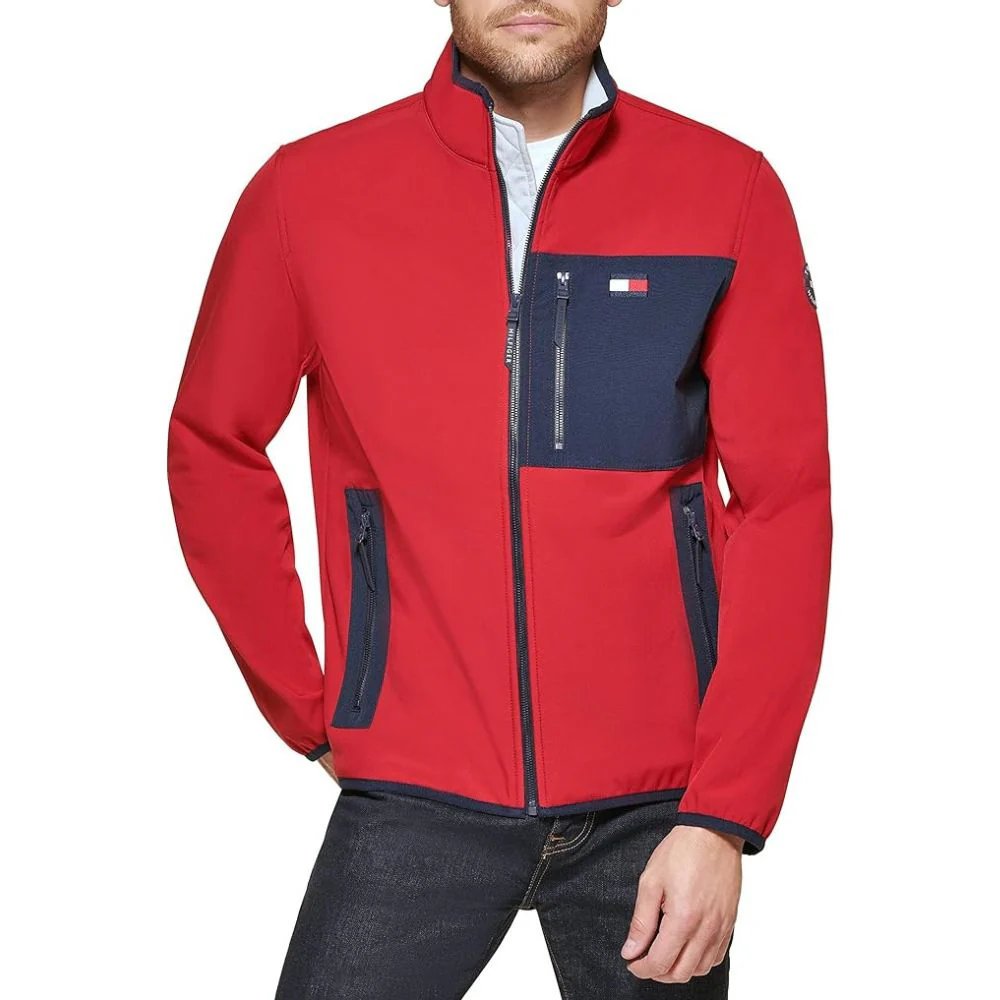 CASACA TOMMY HILFIGER ACTIVE SOFTSHELL RESISTENTE AL AGUA - ROJO - 1