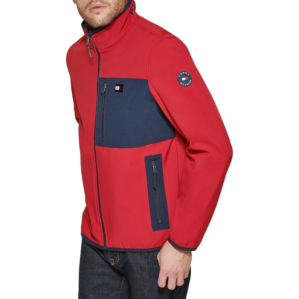 CASACA TOMMY HILFIGER ACTIVE SOFTSHELL RESISTENTE AL AGUA - ROJO - 2