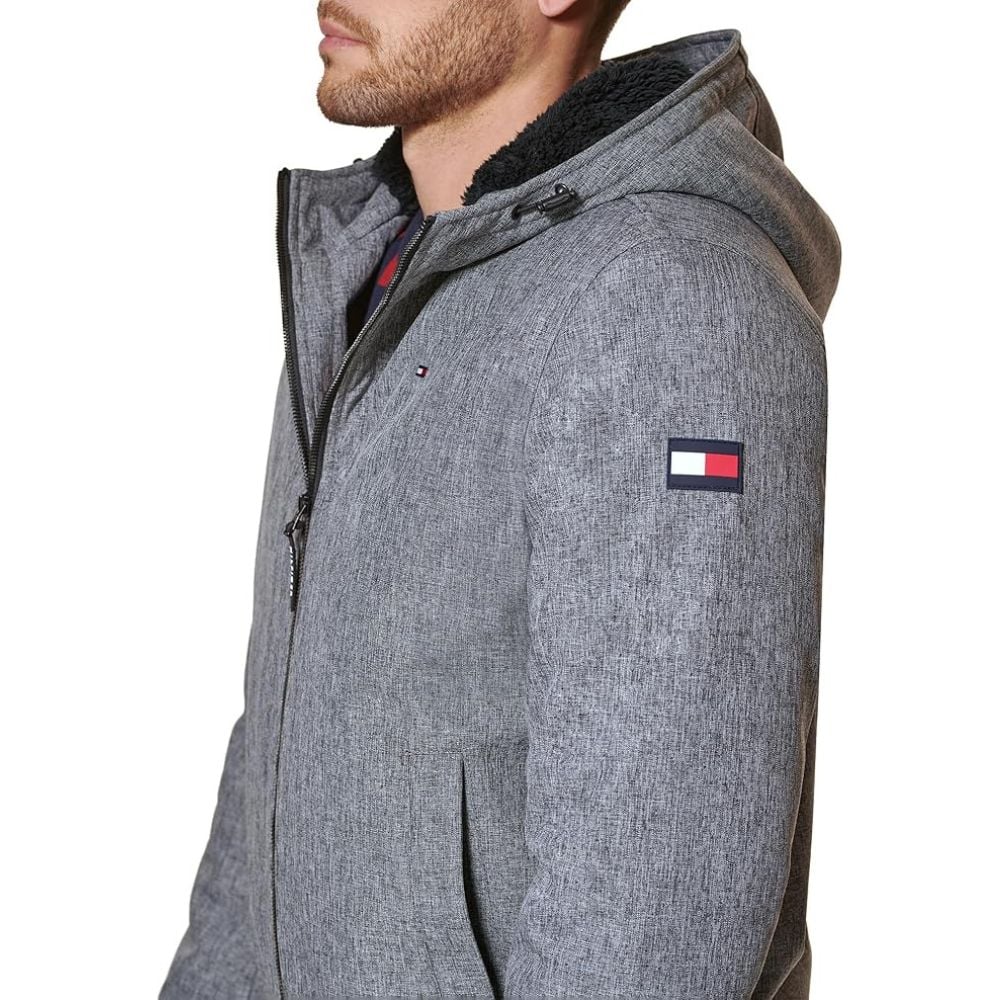 CASACA TOMMY HILFIGER SOFTSHELL BOMBER - GRIS - 4