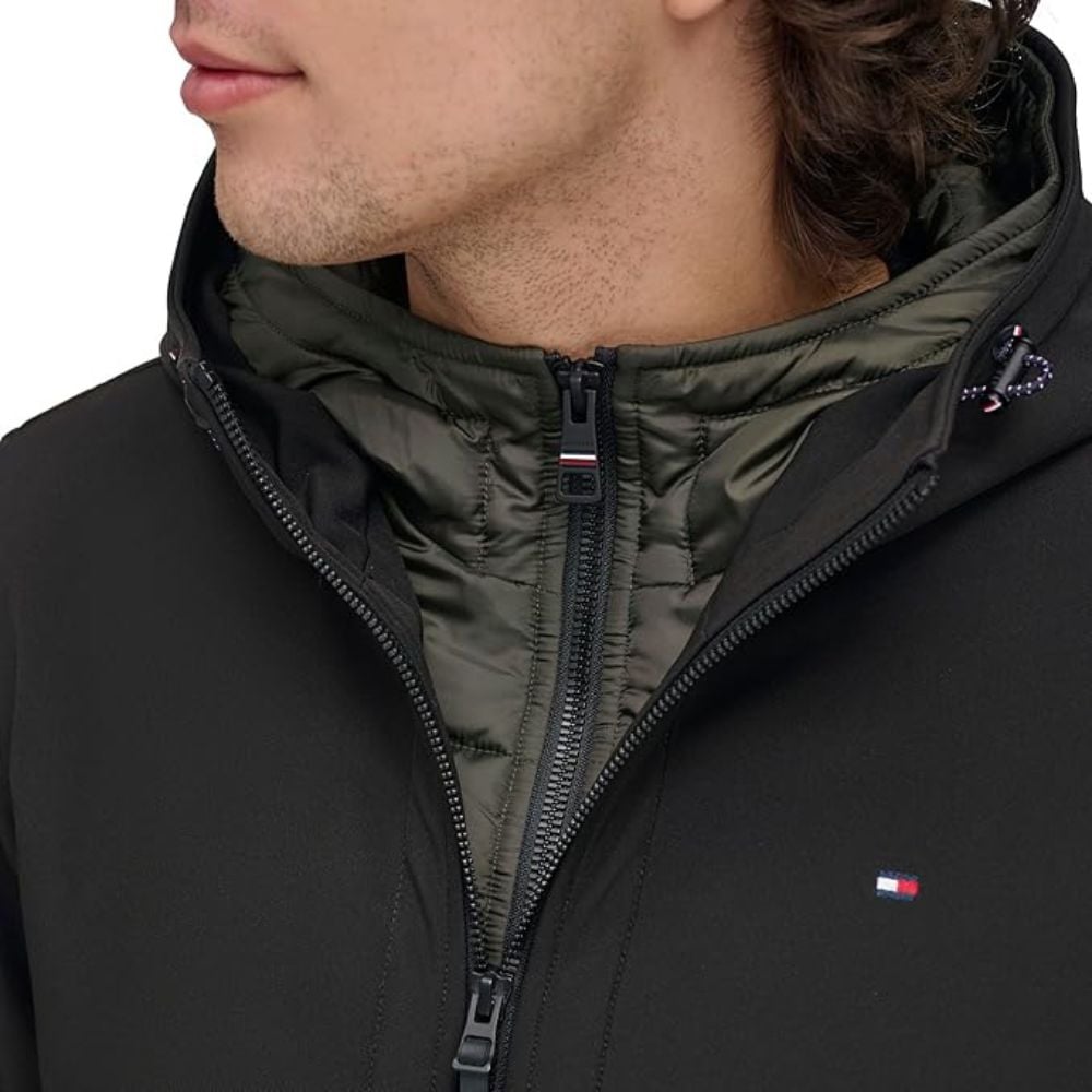 CASACA TOMMY HILFIGER ACTIVO SOFTSHELL BOMBER - NEGRO - 3