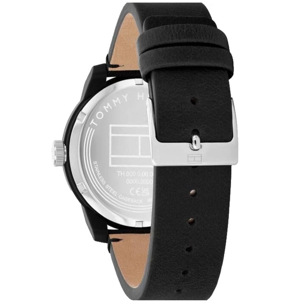 RELOJ TOMMY HILFIGER TR90 1710542 CUERO 42 MM - NEGRO - 3