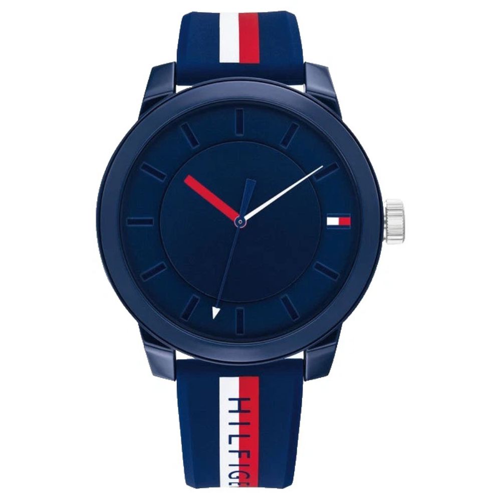 RELOJ TOMMY HILFIGER 1791746 SILICONA 44 MM - AZUL - 1
