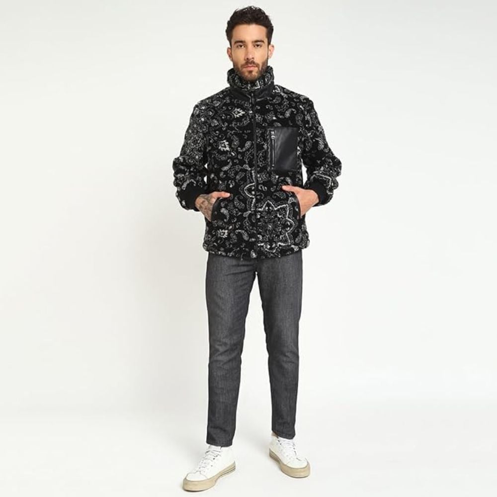 CASACA GUESS SHERPA JACKET - NEGRO - 1