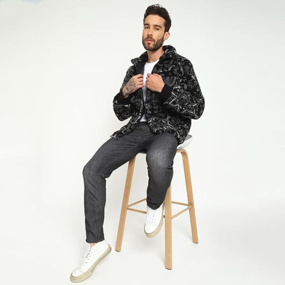 CASACA GUESS SHERPA JACKET - NEGRO - 4