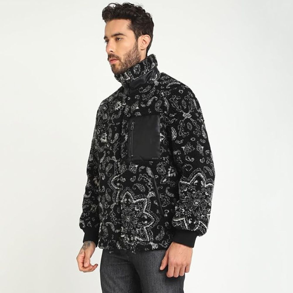 CASACA GUESS SHERPA JACKET - NEGRO - 5