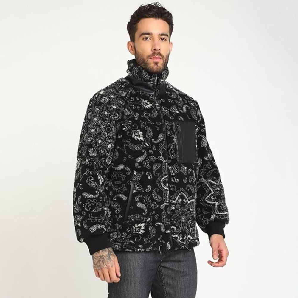 CASACA GUESS SHERPA JACKET - NEGRO - 6
