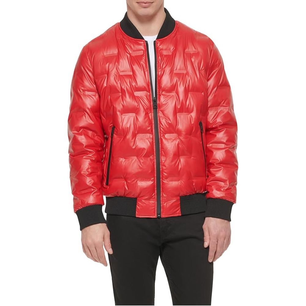 CASACA GUESS RAIN JACKET - ROJO - 2