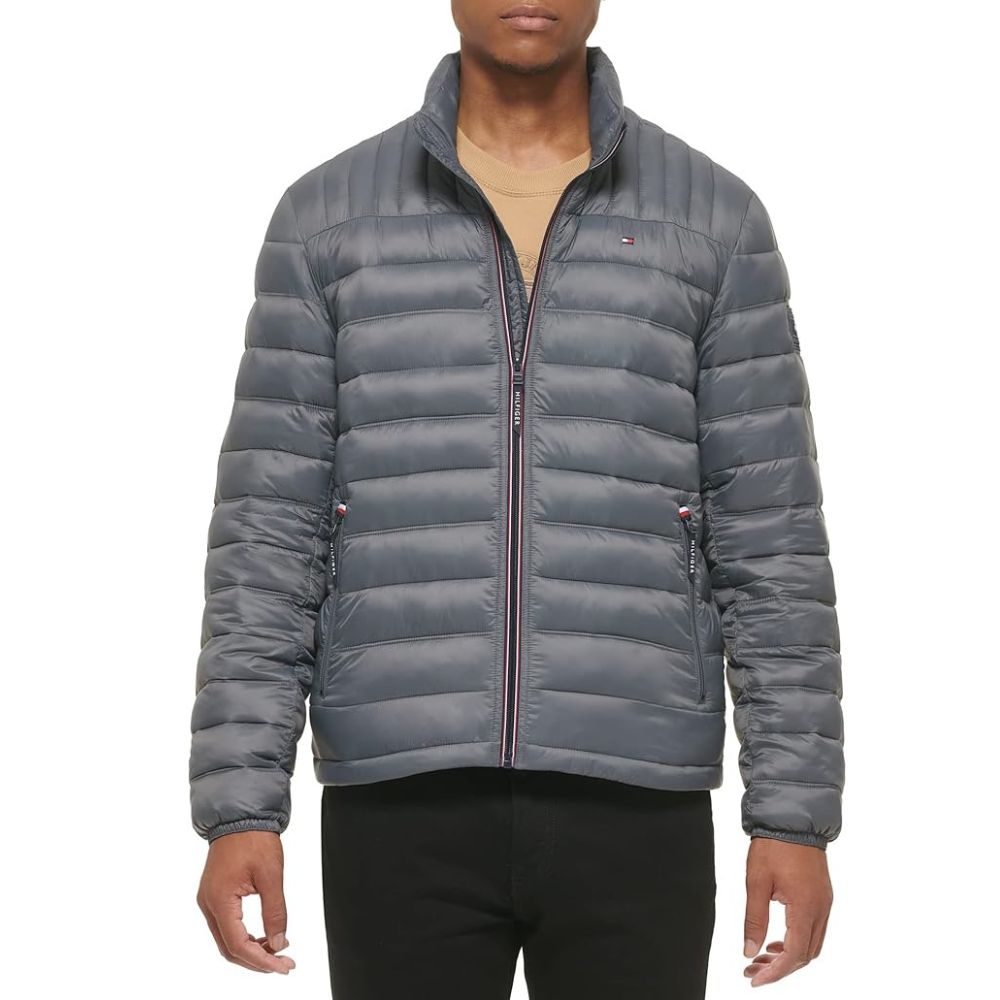CASACA TOMMY HILFIGER ULTRA LOFT PACKABLE - GRIS - 1