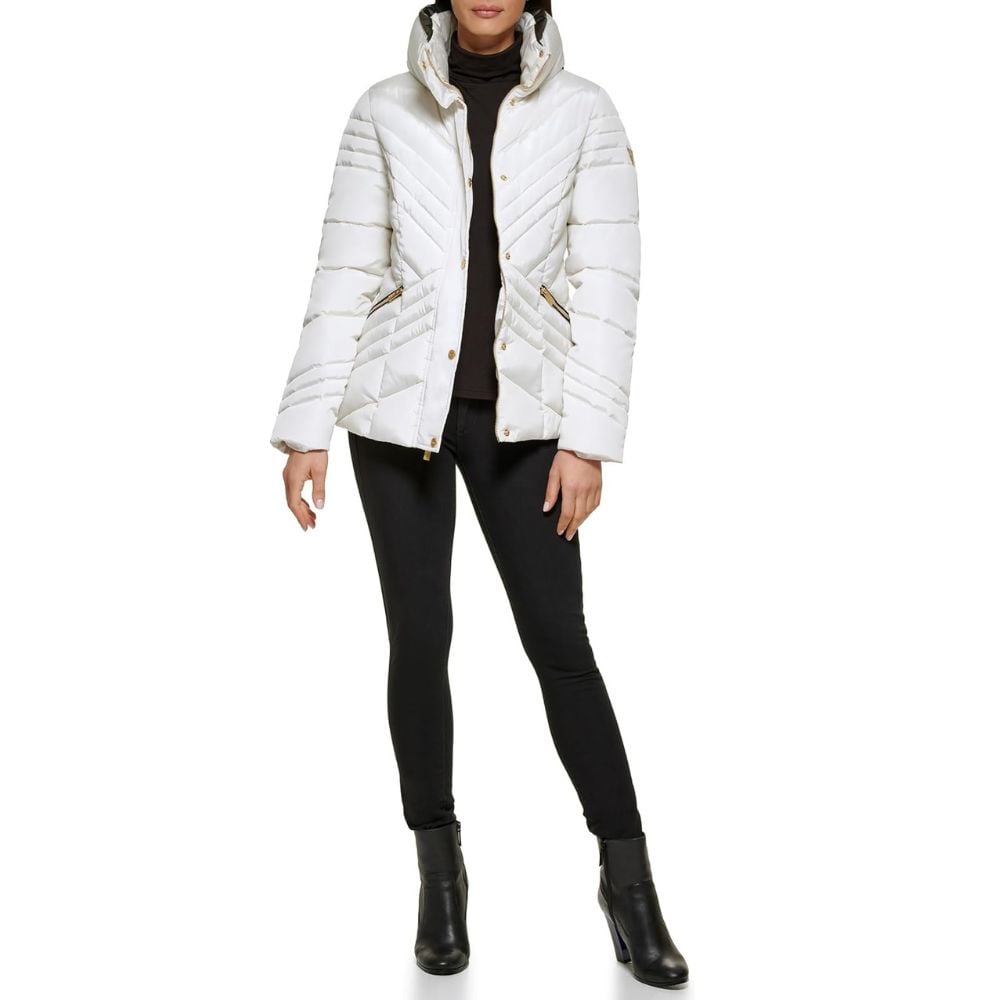 CASACA GUESS PUFFER ACOLCHADA - BLANCO - 1