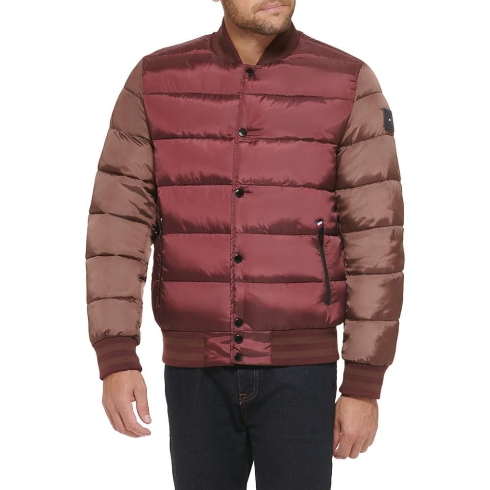 CASACA TOMMY HILFIGER BOMBER - VINO - 3