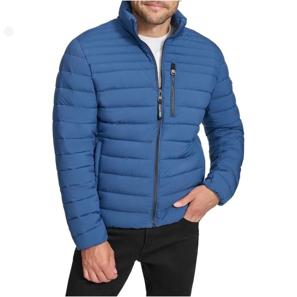 CASACA CALVIN KLEIN RESISTANT PUFFER - AZUL CLARO - 1