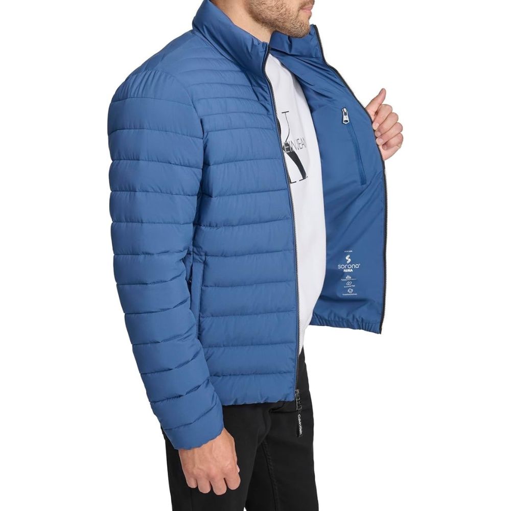 CASACA CALVIN KLEIN RESISTANT PUFFER - AZUL CLARO - 7