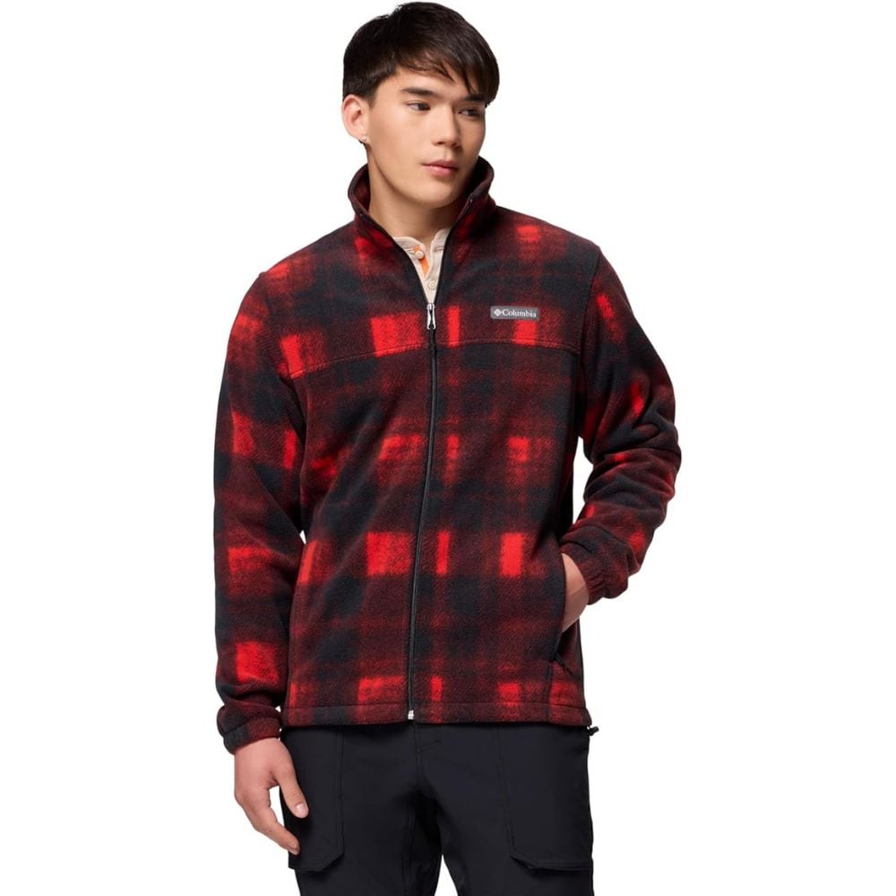 CASACA POLAR COLUMBIA STEENS MOUNTAIN - ROJO CUADROS - 1