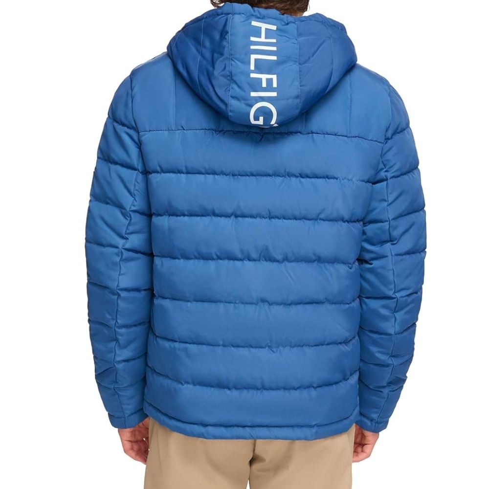 CASACA TOMMY HILFIGER RESISTANT SHERPA - AZUL CLARO - 3