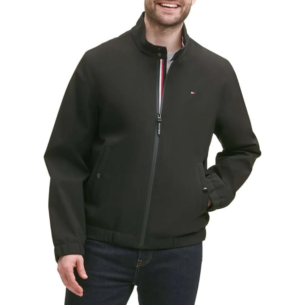 CASACA TOMMY HILFIGER BOMBER RESISTENTE AL AGUA - NEGRO - 1