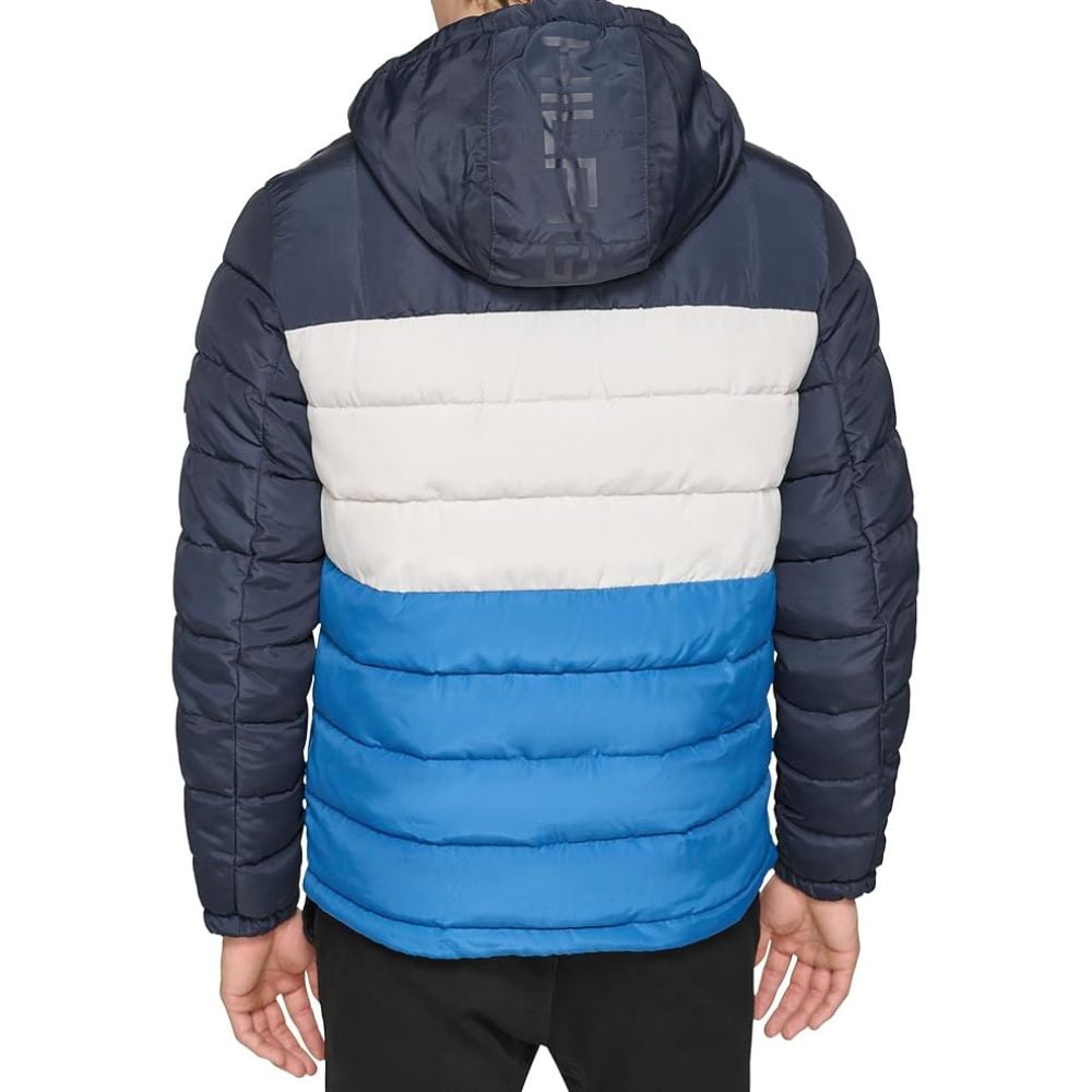 CASACA TOMMY HILFIGER SHERPA ACOLCHADA - TRICOLOR AZUL - 4