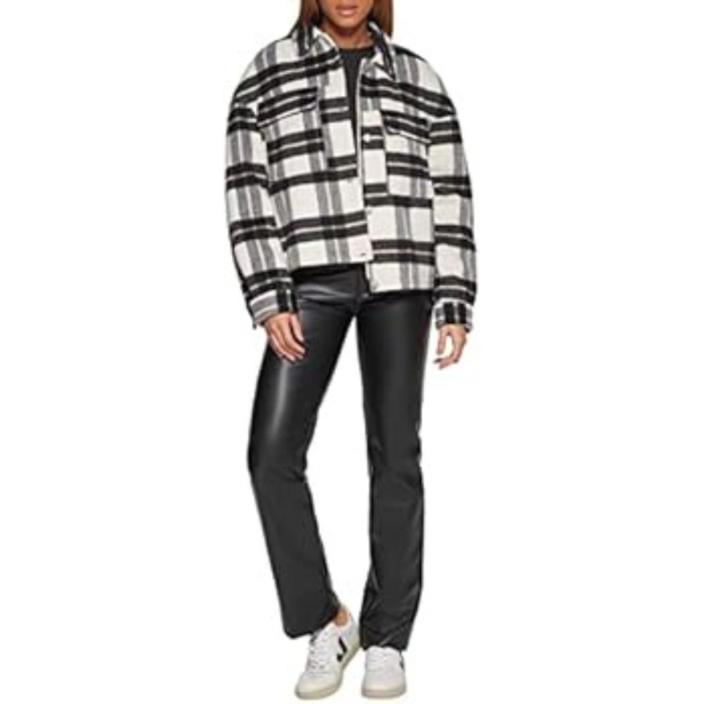 CASACA LEVI'S JACKET DE LANA - BLANCA RAYAS - 3