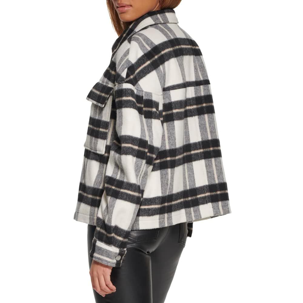 CASACA LEVI'S JACKET DE LANA - BLANCA RAYAS - 4