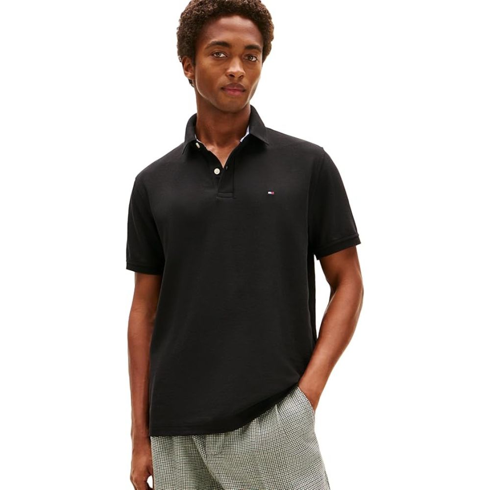 POLO TOMMY HILFIGER UV QUICK DRY - NEGRO - 1