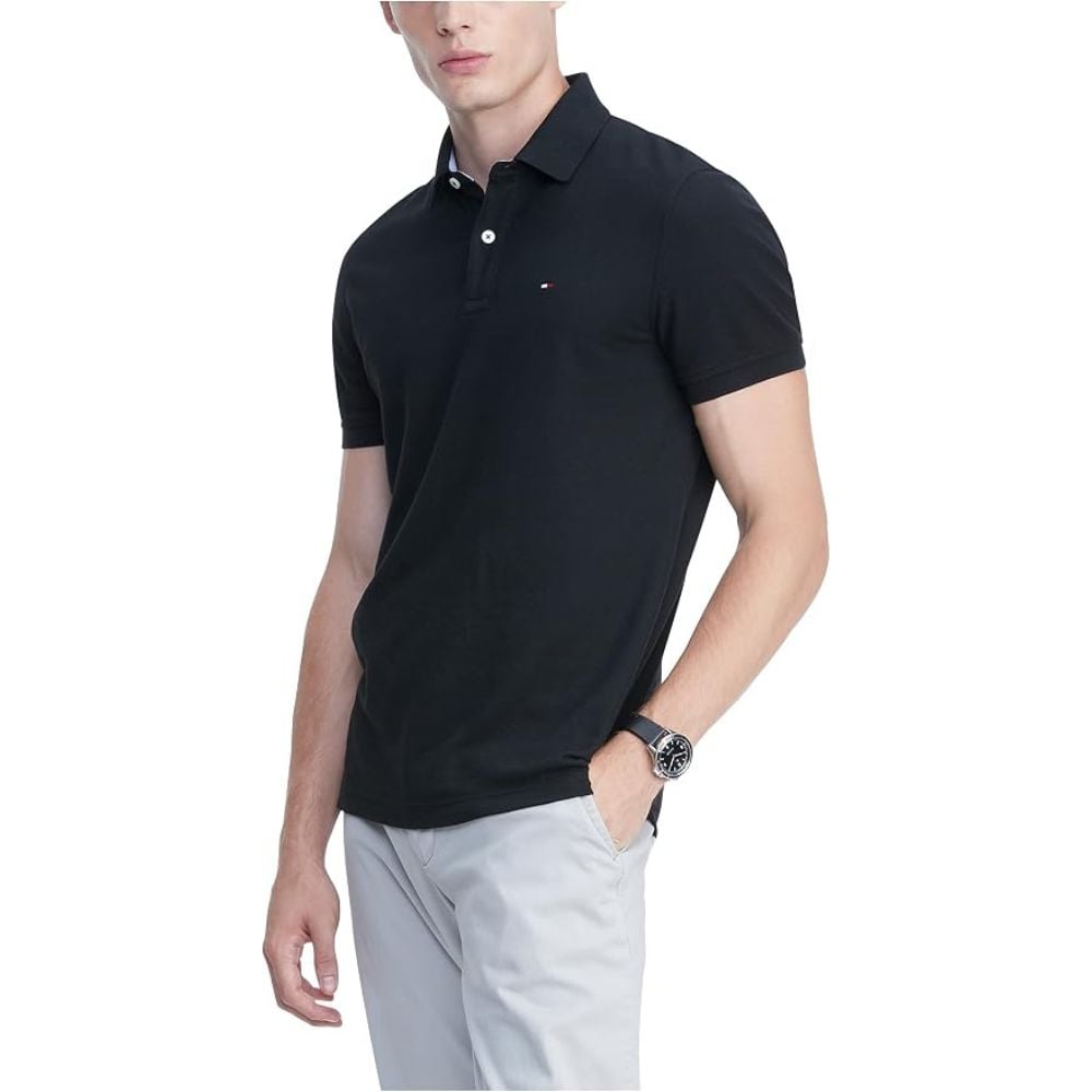 POLO TOMMY HILFIGER UV QUICK DRY - NEGRO - 4