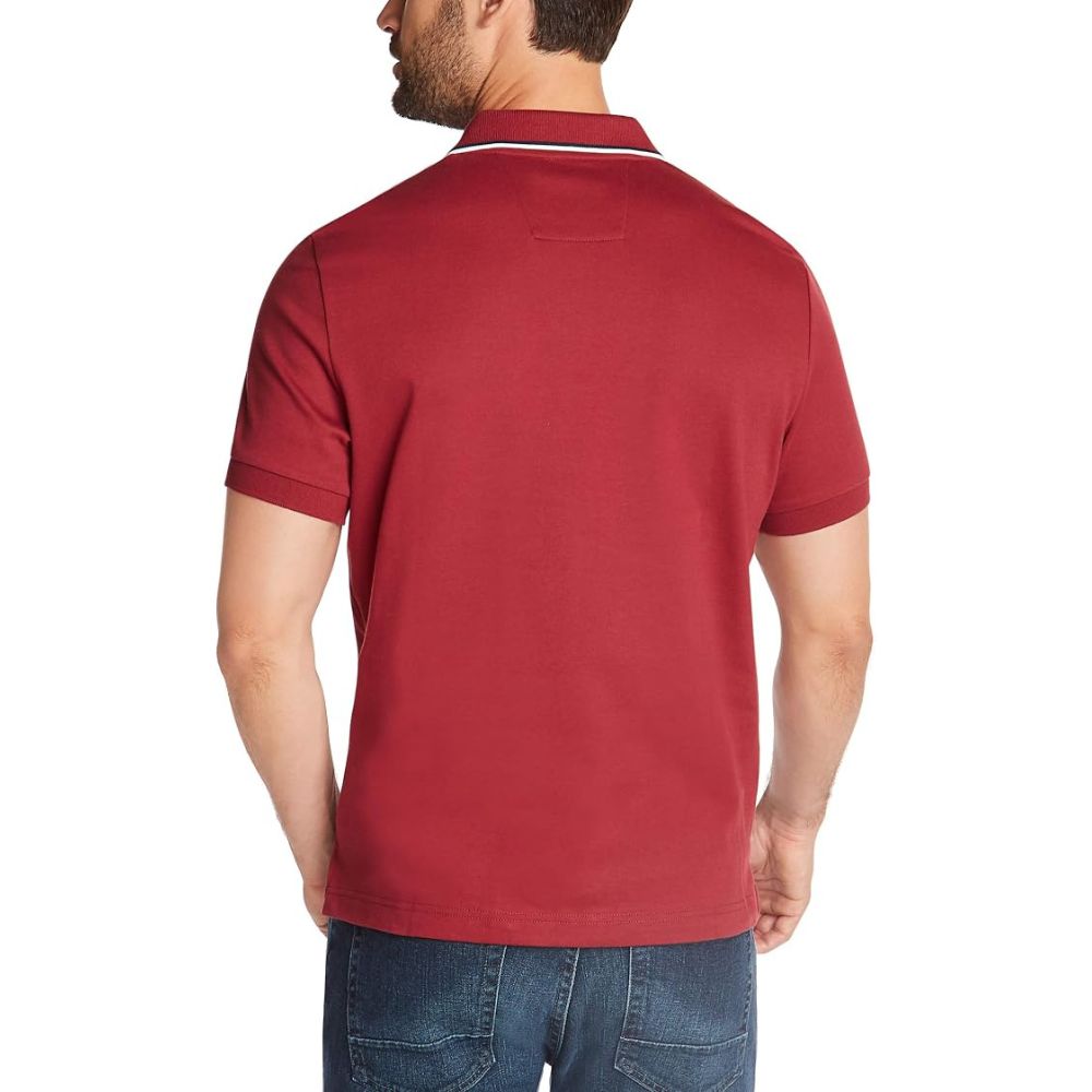 POLO NAUTICA CLASSIC FIT COLLAR - BURGUNDY - 2