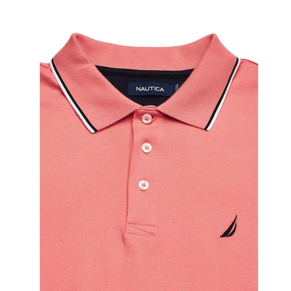 POLO NAUTICA CLASSIC FIT COLLAR - CORAL - 4