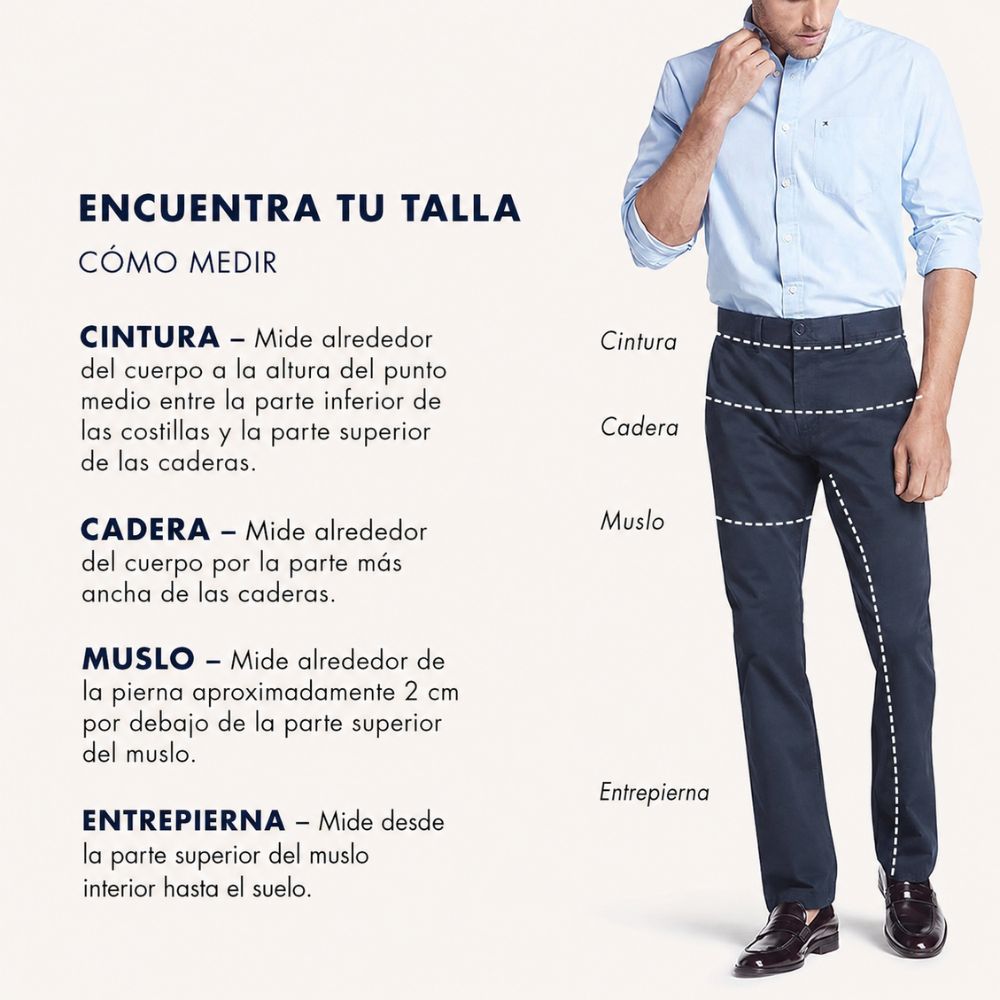 PANTALÓN TOMMY HILFIGER CHINO STRETCH ALGODON - AZUL - 5