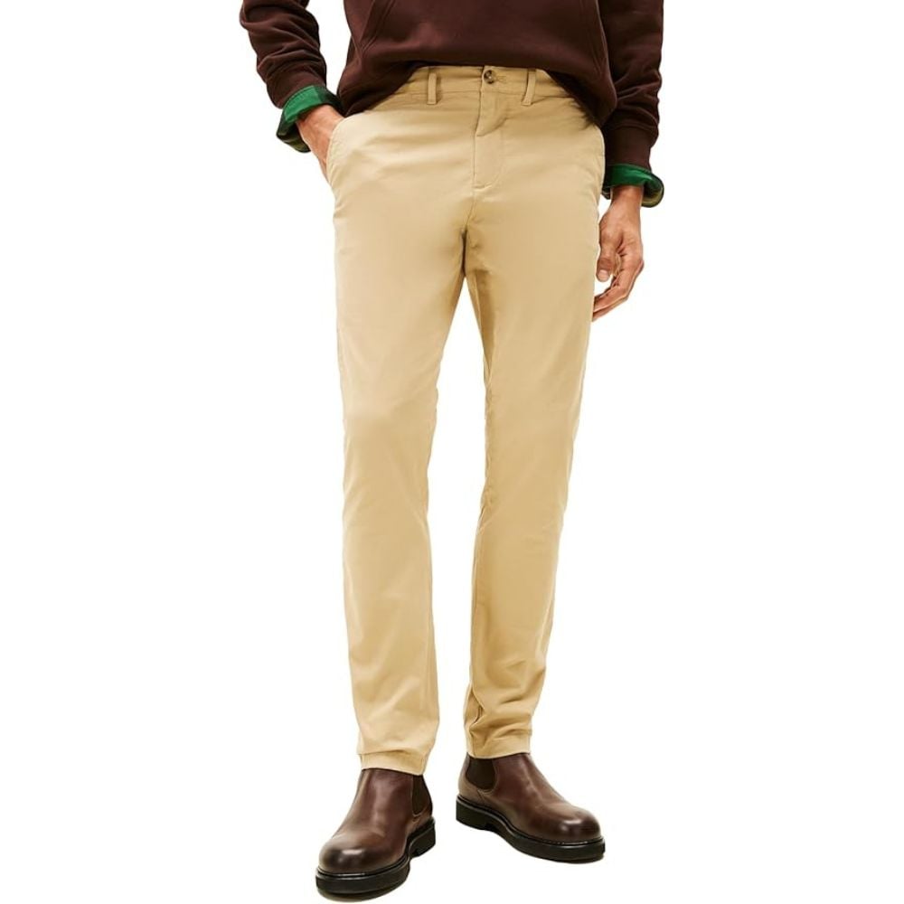 PANTALÓN TOMMY HILFIGER CHINO STRETCH SLIM FIT - BEIGE - 2