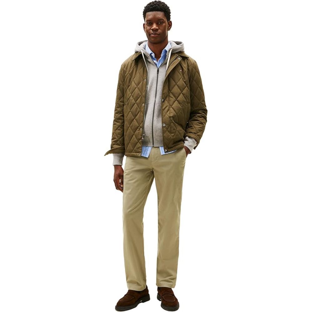 PANTALÓN TOMMY HILFIGER CHINO STRETCH ALGODON - ARENA - 1