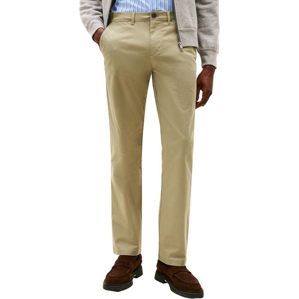 PANTALÓN TOMMY HILFIGER CHINO STRETCH ALGODON - ARENA - 3