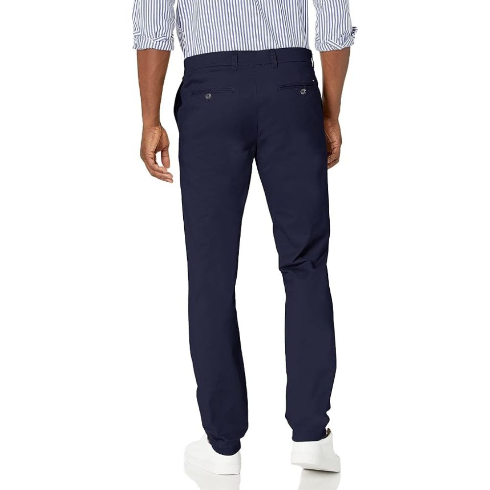 PANTALÓN TOMMY HILFIGER CHINO STRETCH SLIM FIT - AZUL OSCURO - 2