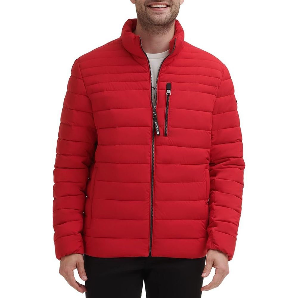 CASACA CALVIN KLEIN PUFFER ACOLCHADO - ROJO - 1