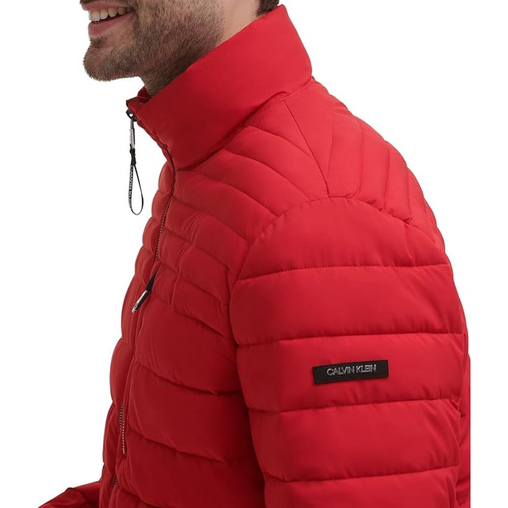 CASACA CALVIN KLEIN PUFFER ACOLCHADO - ROJO - 2