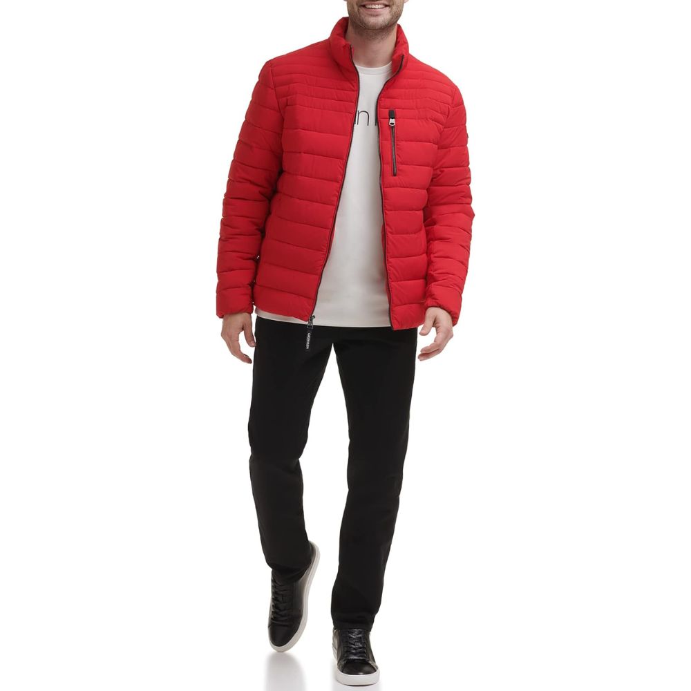 CASACA CALVIN KLEIN PUFFER ACOLCHADO - ROJO - 4
