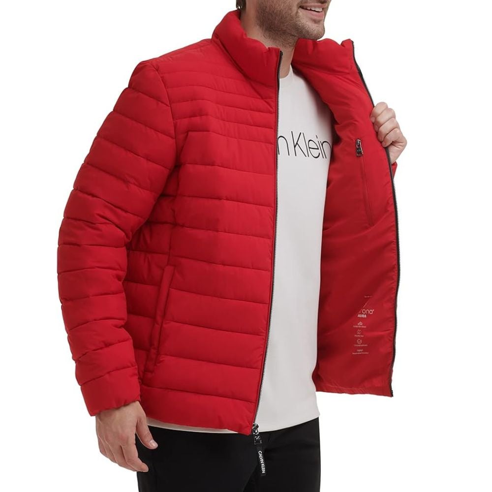 CASACA CALVIN KLEIN PUFFER ACOLCHADO - ROJO - 5