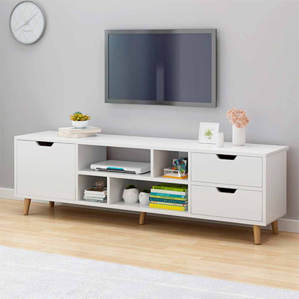 MUEBLE TV CENTRO DE ENTRETENIMIENTO MUEBLE MODERNO ESTANTE - 3