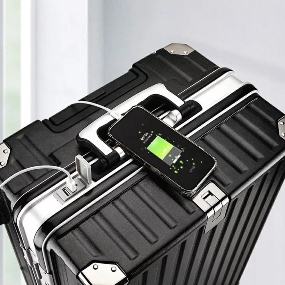 MALETA DE VIAJE RÍGIDA 20 PULGADAS – EQUIPAJE DE MANO ABS+PC CON RUEDAS 360° CERRADURA DE COMBINACIÓN Y PUERTO USB - 3