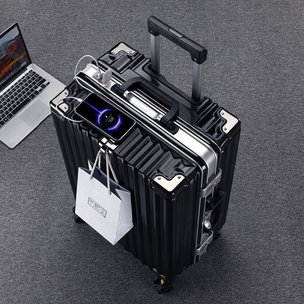 MALETA DE VIAJE RÍGIDA 20 PULGADAS – EQUIPAJE DE MANO ABS+PC CON RUEDAS 360° CERRADURA DE COMBINACIÓN Y PUERTO USB - 5