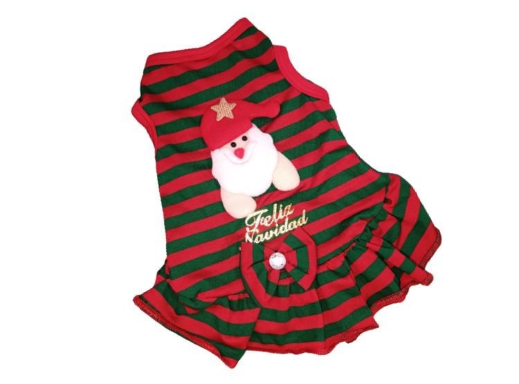 VESTIDO DE NAVIDAD SANTA TALLA 1 PARA MASCOTAS - 1