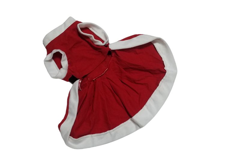 VESTIDO DE NAVIDAD ROJO TALLA 1 PARA MASCOTAS - 2