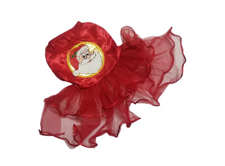 VESTIDO ROJO NAVIDEÑO PARA MASCOTA TALLA 1 - 1