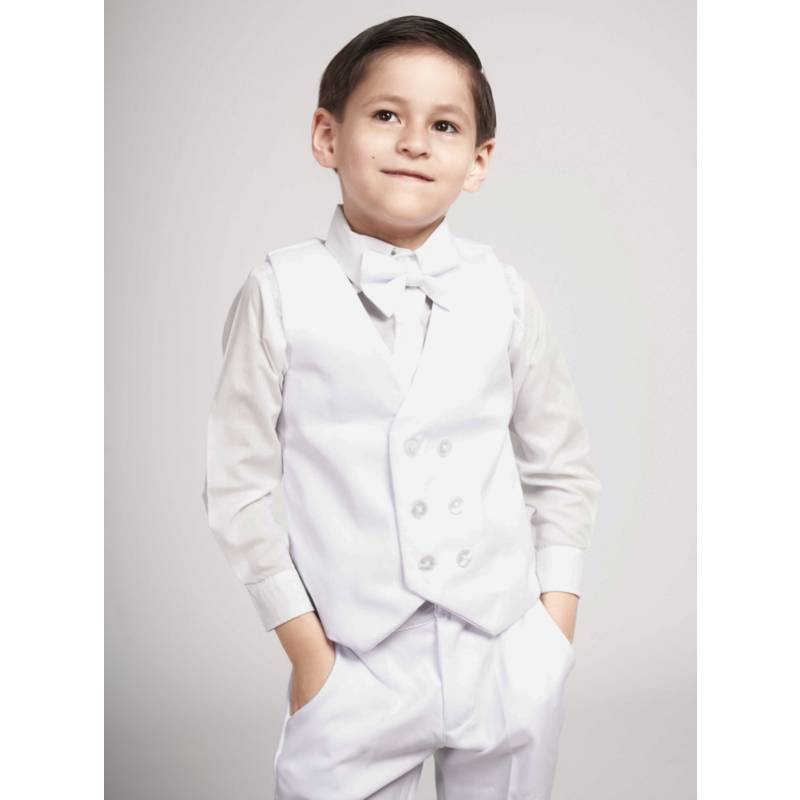 CONJUNTO NIÑO BHUKI BLANCO TRAJE FORMAL BAUTIZO - 1